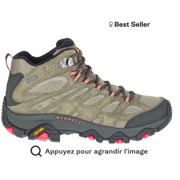 🥾Merrell boots Women / Femme Moab 3 mid GORE-TEX - Picture 5 of 5